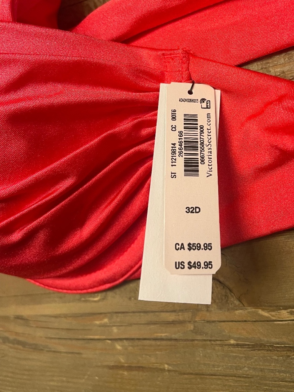 Victoria's Secret Twist Vibrant Push-Up Bikini Swim Twist Set Red NWT Beach Pool - Picture 7 of 8